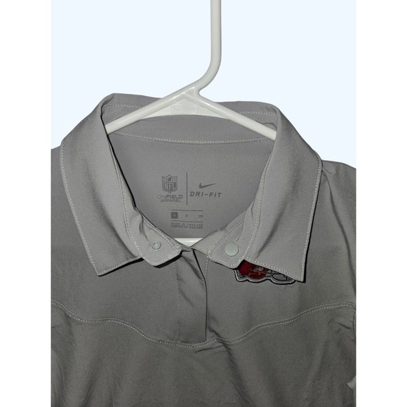 Nike Cleveland Browns NFL On-Field Dri-FIT Polo Shirt Womens Small Snap Button - Picture 3 of 8